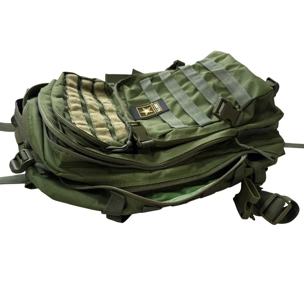 US Army Tactical MOLLE Backpack Olive Drab Green Military Style Rucksack 18in